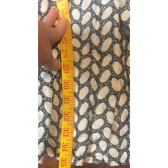 Calvin Klein Womens‎ Cotton Dress Size 4 Black & White Classic design Nautical - Picture 6 of 9